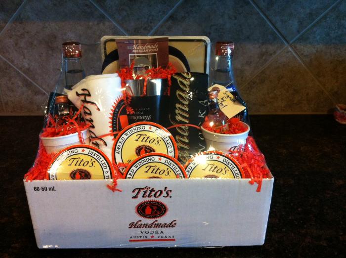 Tito's Handmade Vodka Gift Basket up for bids at "Mystery Hunt Auction