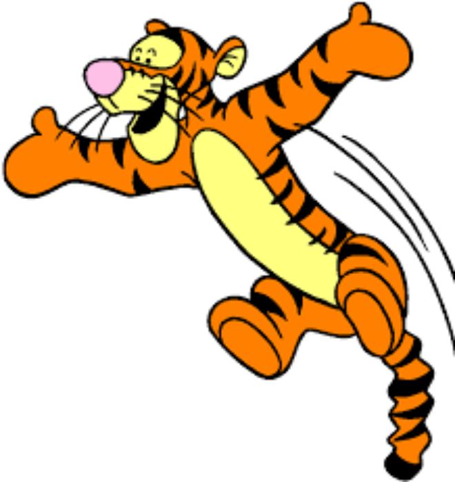 Bounce around. Aaron Tigger.