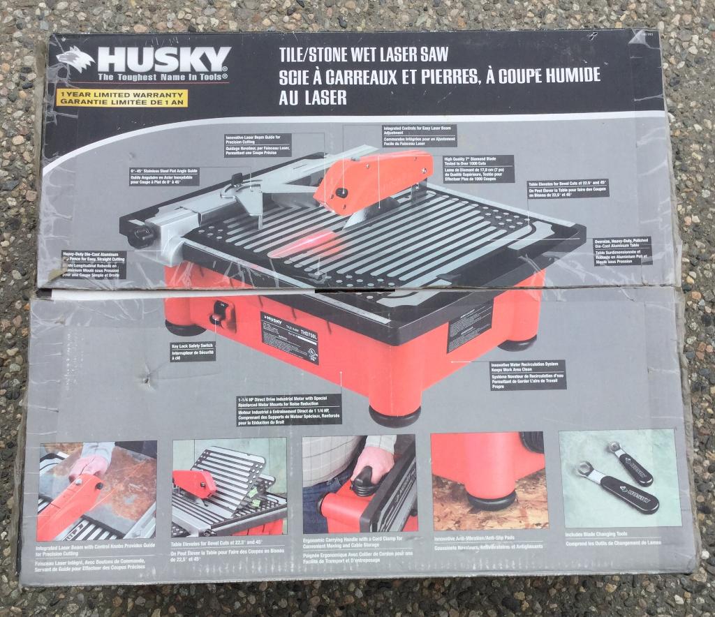 Husky Tile Saw (new) up for bids at 