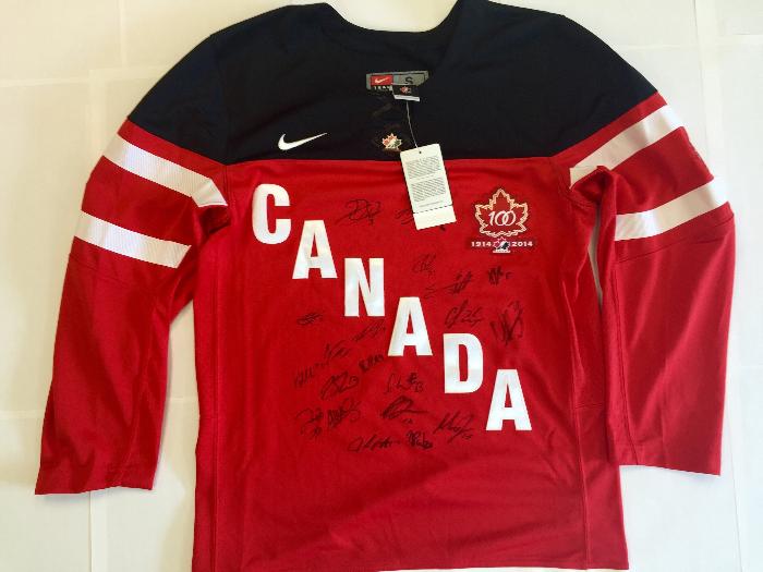 Autographed 2015 IIHF World Junior Team 